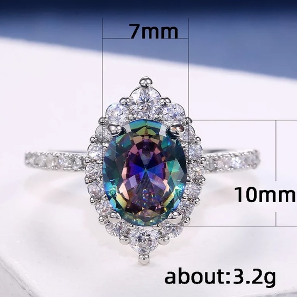 NEW Luxury 💎 Diamond Bague Sterling Silver Ring - Picture 4 of 8